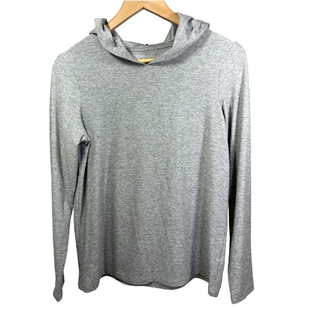 BEYOND YOGA Women's Athletic Hoodie Sweatshirt Gray Size Small